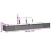 Double Sun Lounger with Cushions Light Grey Poly Rattan