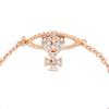 VIVIENNE WESTWOOD Mayfair Bas Relief Classic Series Studded Saturn Bracelet Women Bracelet Brass Rose-Gold 61020032G118G118MY
