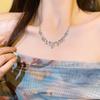 BLINGBAY Women's Pendant Necklace Delicate Diamonds Water Drop Twig Necklace Elegant Temperament High Design Sense Necklace Girls Jewelry Gift