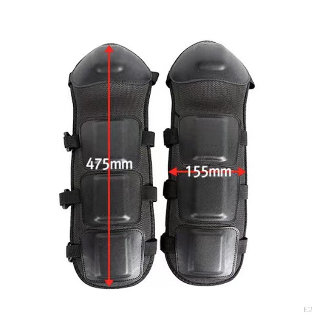 Knee Pads Motorcycle Shin Guards Kneelet Protective Gear Adjustable Straps Soft