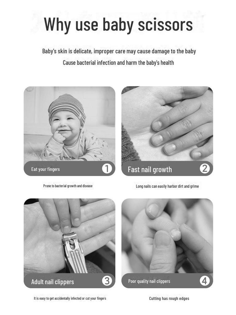 Neugeborenen Baby Nagelknipser & Pflege-Werkzeugset