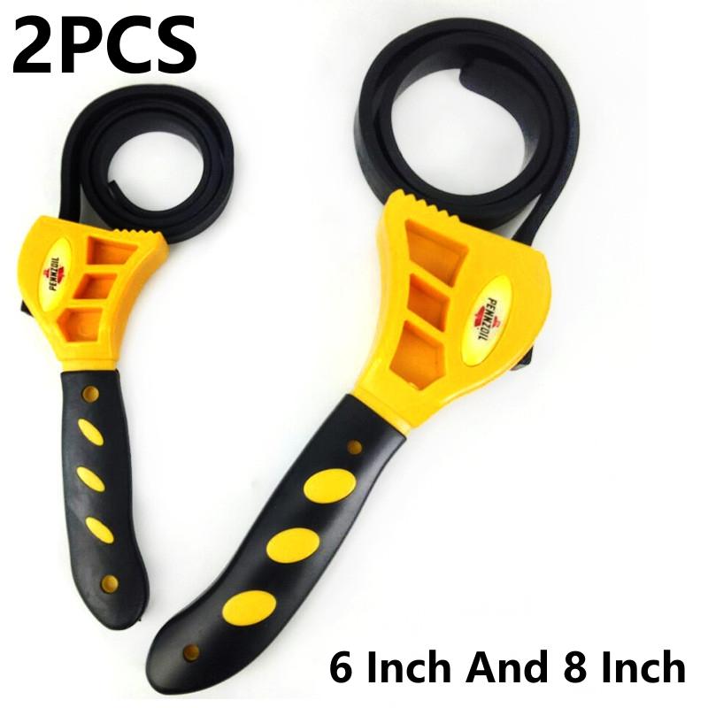 Belt Wrench Oil Filter Puller Strap Spanner Chain Wrench Strap Opener Adjustable Strap Opener Cartridge Disassembly Tool