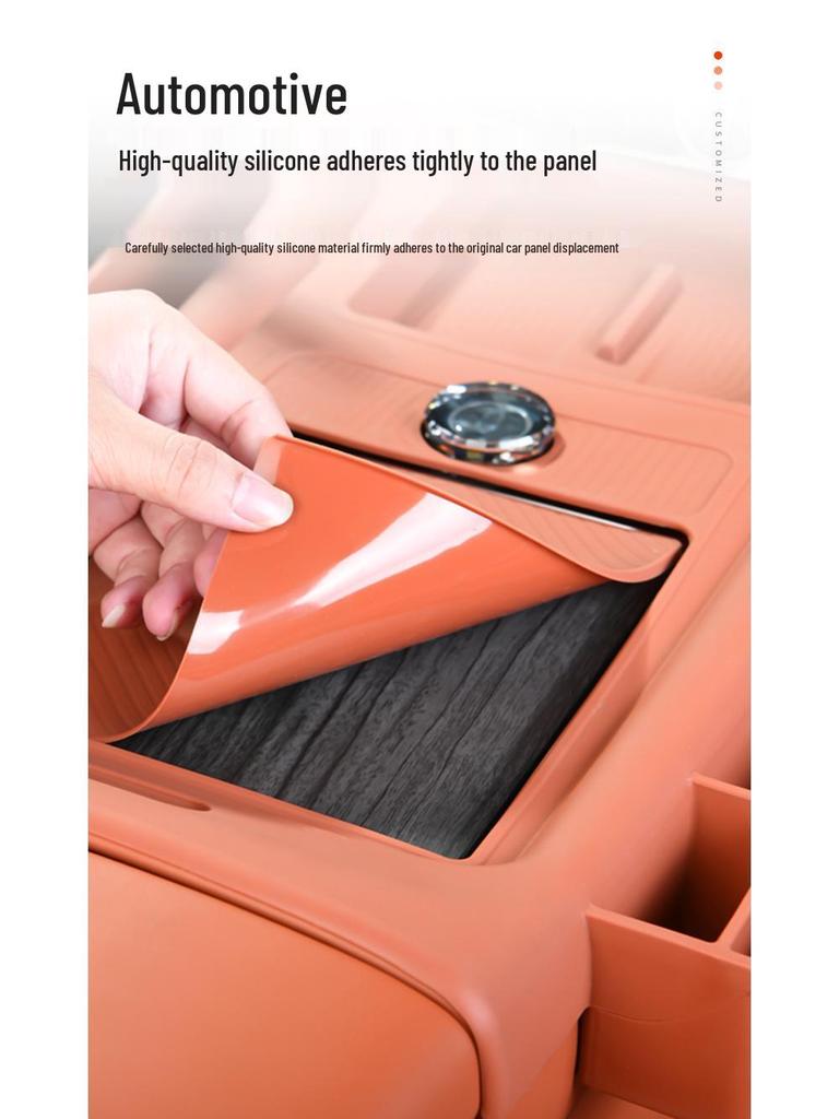 AITO M9 Silicone Mat Wireless Charging Cup Holder for Central Control Panel