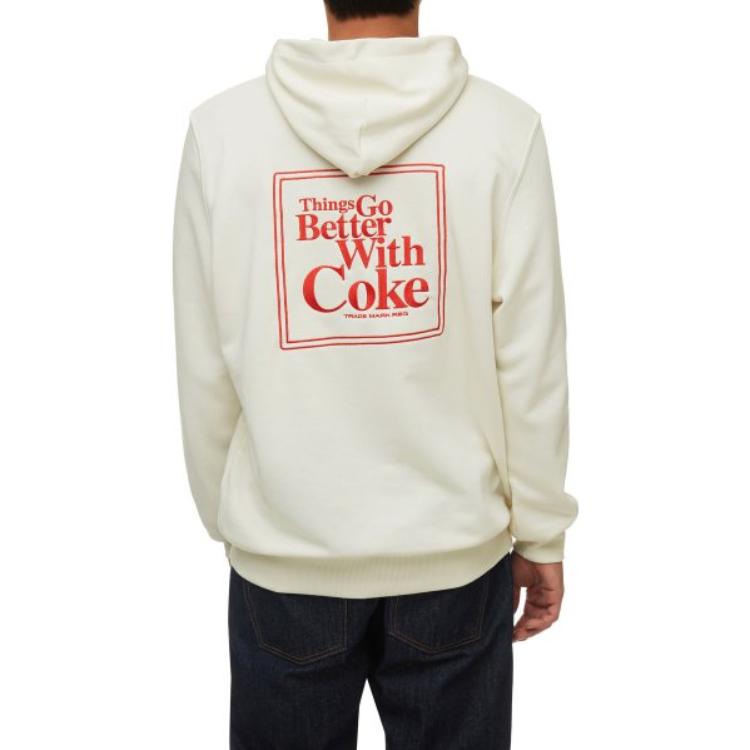 Puma Retro Color-Block Letter Logo Casual Hoodie Men Tops Ivory-White 536161-97