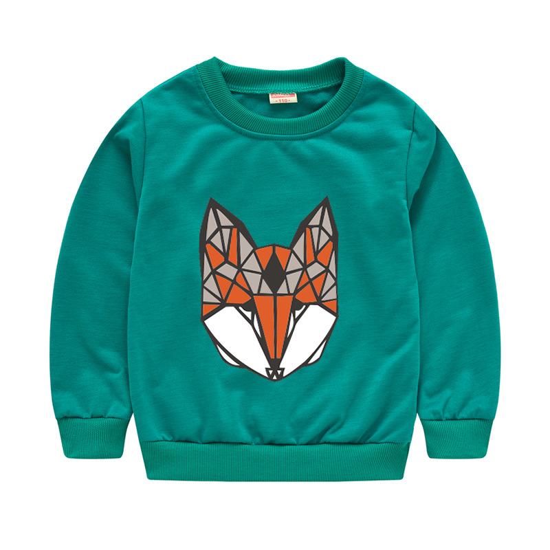 Children's Children's New Year Red Pullover Sweater Baby Cute Cartoon Avatar Round Neck Bottoming Shirt Tops