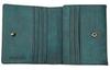 HIS-FACTORY Pueblo Men's Bifold Wallet with Coin Purse, Coprire, Box-Shaped Coin Purse, Ocean
