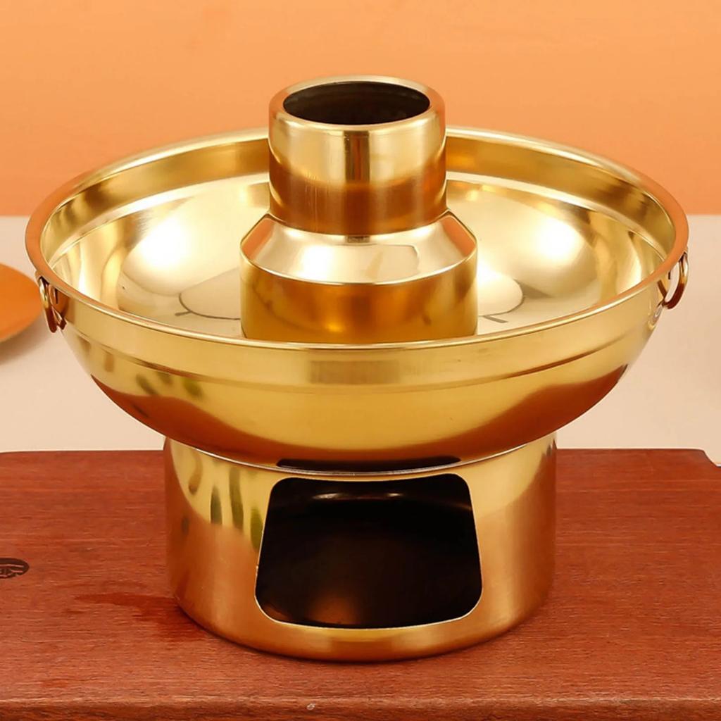 Suchy lód mleko herbata gorący garnek lustro polerowane światło luksusowy wielofunkcyjny łatwy do czyszczenia ze stali nierdzewnej suchy lód gorący garnek do domu