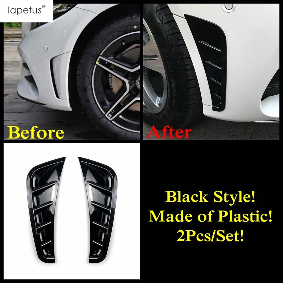 Front Bumper Air Vent Side Fender Cover Trim For Mercedes-Benz C Class W205    Carbon Fiber / Black Accessories Exterior