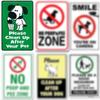Bitte beachten Sie das Metallschild Kein Hundekot-Schild Außenschild Bitte Hundekot entfernen Warnschild 8x12 Zoll