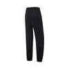 Li Ning Fitness Series Casual Simple Solid Color Comfortable Letter Mid Waist Tapered Knit Sports Pants Women pants Black AYKV090-1