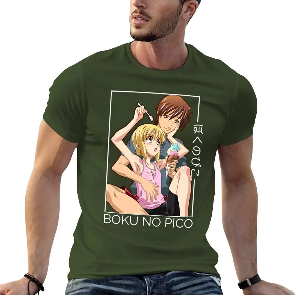Boku No Pico Lovers Gift Classic . T-Shirt Baggy Shirts Anime Figures Sweat Plain Men's T Shirts