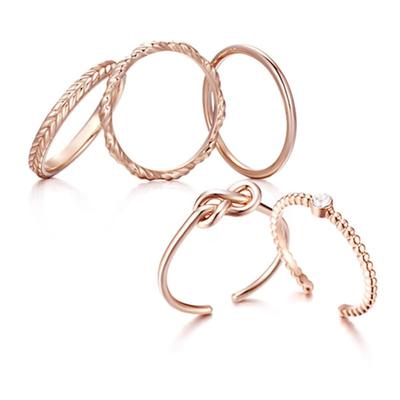 ELLE Jewelry Daily Layered Ring Set of 5 ELBRWR126