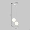 Ball Chandelier with Glass Shade And E27 Base for Indoor