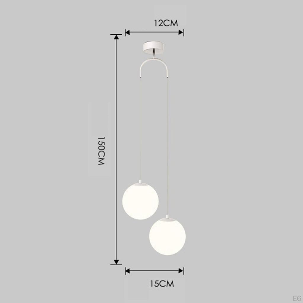 Ball Chandelier with Glass Shade And E27 Base for Indoor