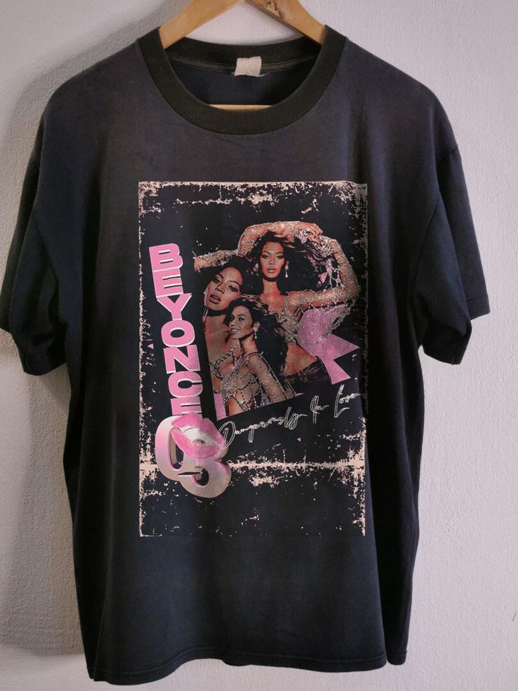 Beyonce Dangerously For Love Vintage Style Black T Shirt Full Size XL