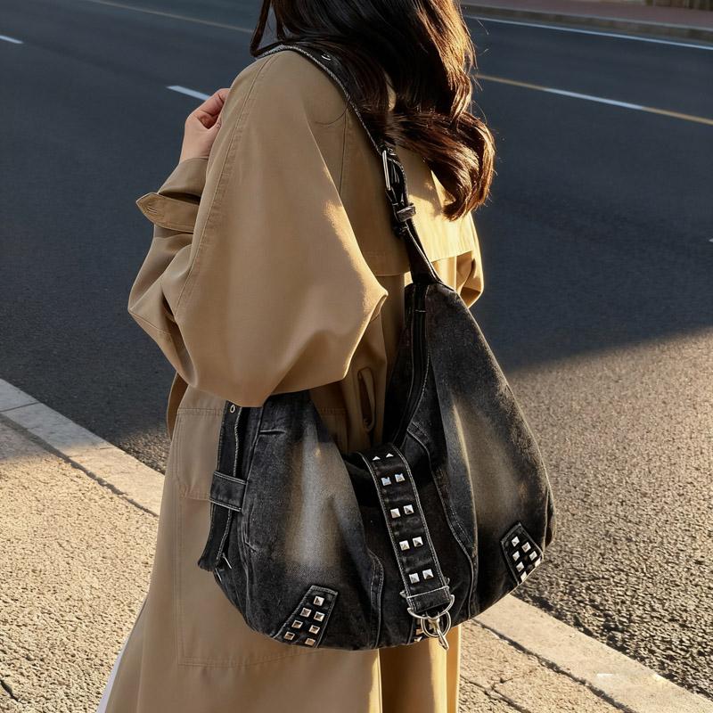 Torba Kowbojska Damska Duża Pojemność Podpachowa Pierogowa Torba na Ramię