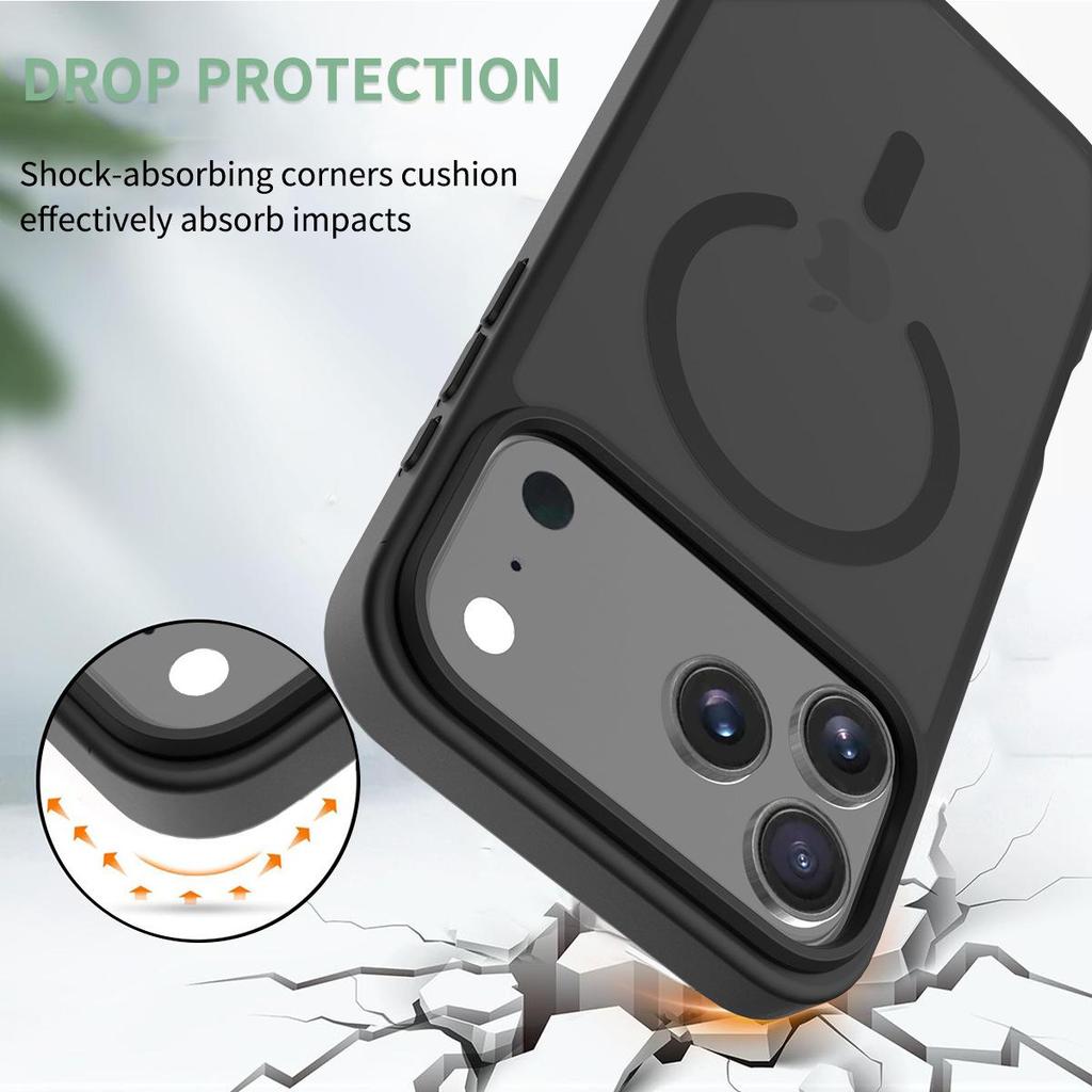 Silver Shield Frosted iPhone 17 Pro Max Magnetic Case
