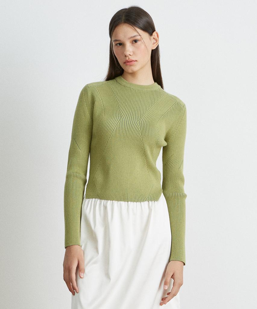 KIIMUIR (Women'S) (5 Colors) Slim Fit Two-Tone Knit