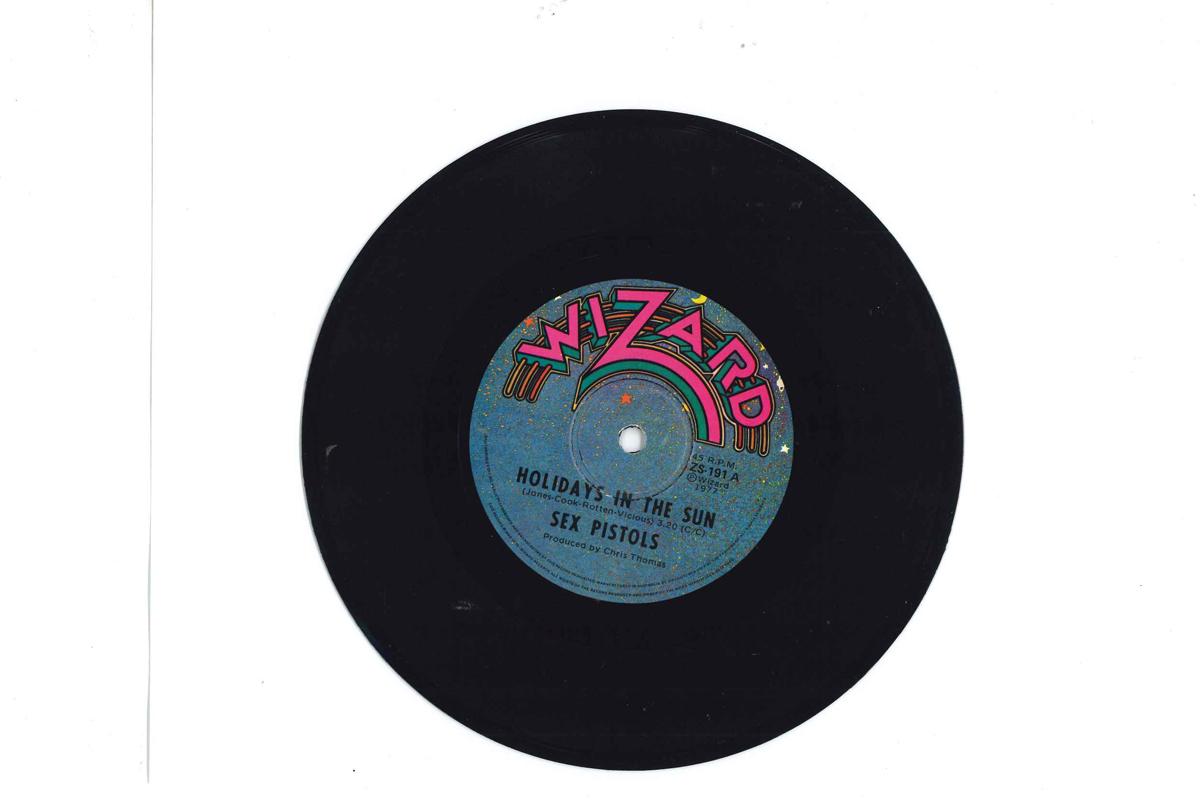 7inch Record SEX PISTOLS - Holidays In The Sun ZS191 WIZARD RECORDS 1977 Australia Rock Used