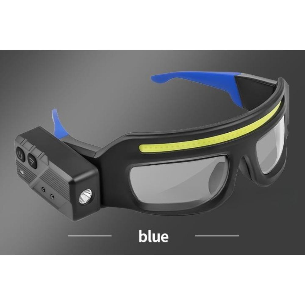XTE Multifunctional Glasses Light TYPE-C Charging Warning Headlight Compact Portable Belt Induction Headlight