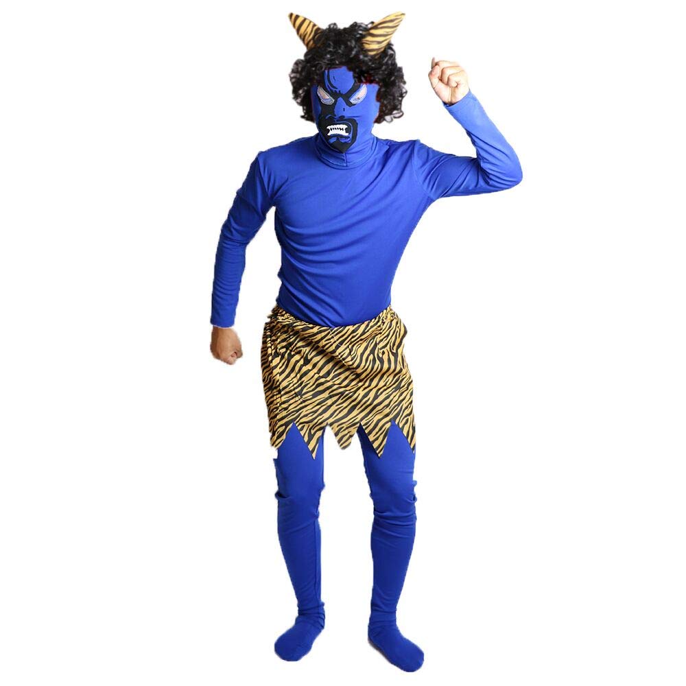 MAKE CHEERFUL Setsubun Oni Costume (Blue, XL)