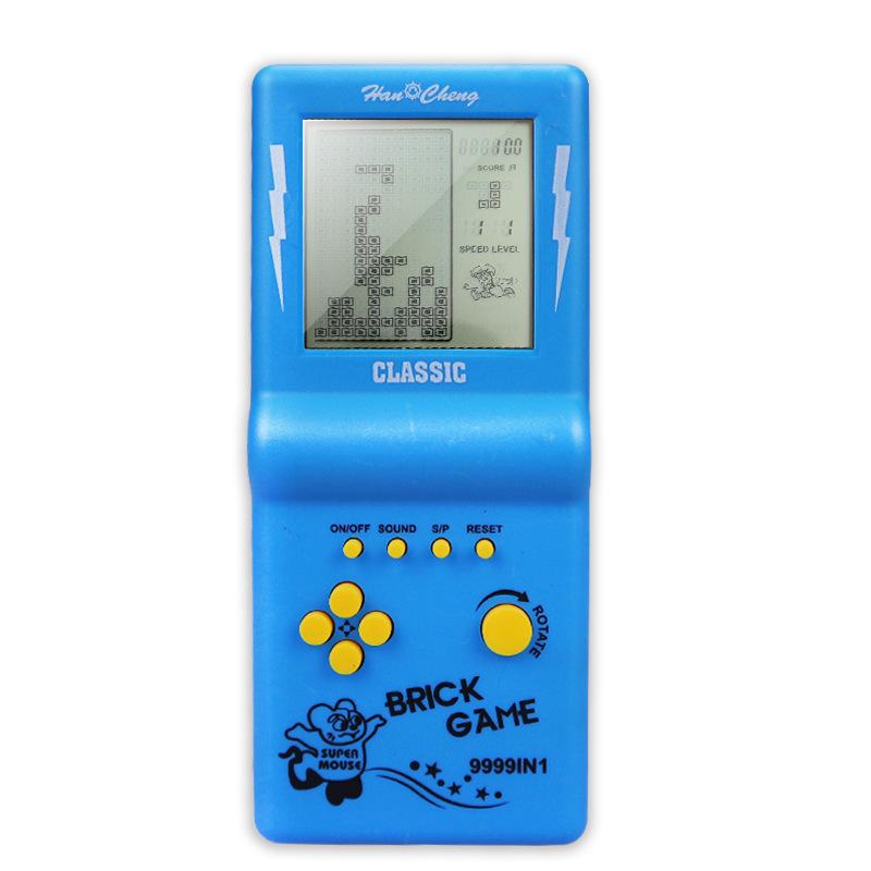 Игровая консоль Retro Tetris Handheld с большим экраном для детей - Классическая электронная игрушка в стиле ретро 80-х/90-х годов