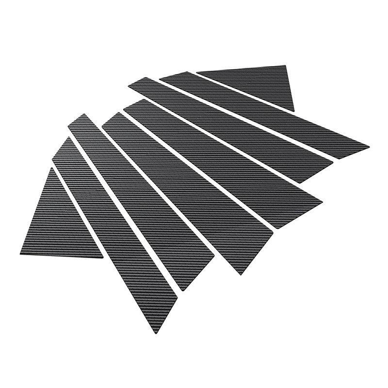 

Car Door Window Pillar Center Post Trim Stickers for Land Rover Range Rover Velar 2019 2020-2023 Carbon Fiber Black Accessories
