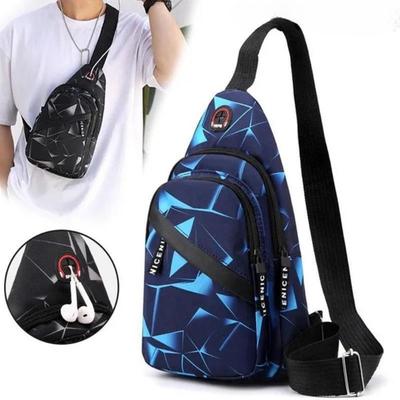1Pcs New Men's and Women's Canvas Bag Outdoor Sports Chest Bag Casual Messenger Shoulder Bag Sports Arm Bag