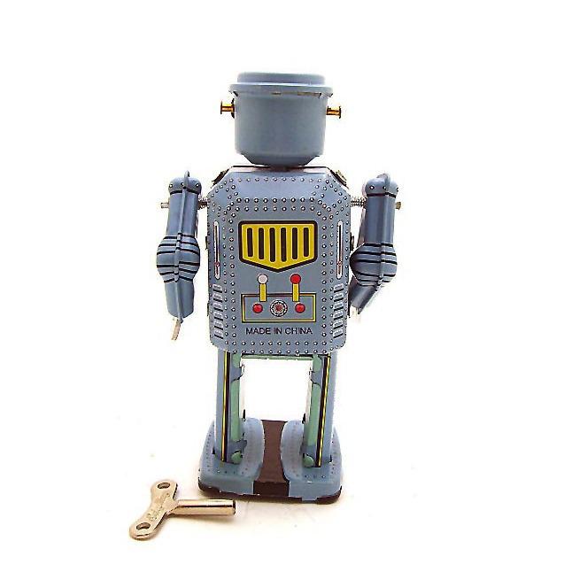 MS416 Big-Eyed Retro Robot Tin Toy - Nostalgic Collection Craft Gift & Creative Home Decor