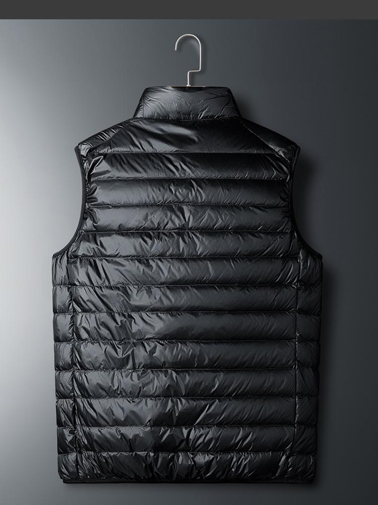 Autumn and Winter Light Down Jacket Men's White Duck Down Down Vest Casual Shoulders Undershirt