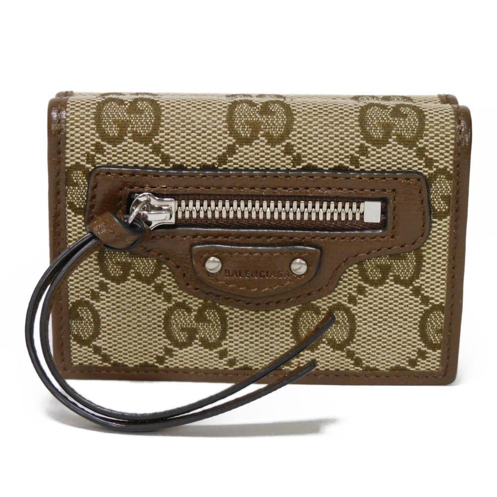 Used 9539 Neo Classic Compact Wallet 681708 GY5SN 8563 7942 The Hacker Project GG Canvas Balenciaga Unisex from Japan