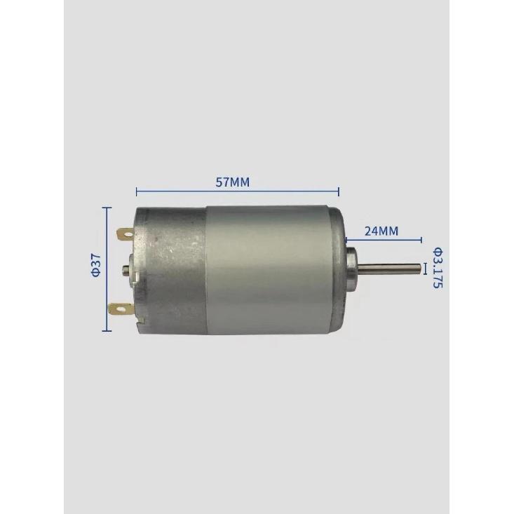 555 DC high-speed motor Micro motor 12V/24V adjustable speed positive and negative rotation high torque diy silent motor