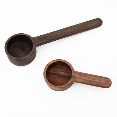 Rukoväť z masívneho dreva čierneho orecha Odmerka na kávový prášok 8/10g odmerka Odmerka z materiálu surového dreva