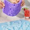 1-5PCS160 Grid Silicone Ice Tray Ice Cubes Foldable Ice Mold Ice Breaker Ice Grid Tray Small Square Mold Ice Maker Silicone Mold