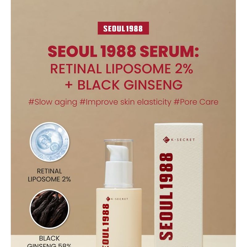 KSECRET SEOUL 1988 Sérum : Retinální lipozom 2% + černý ženšen