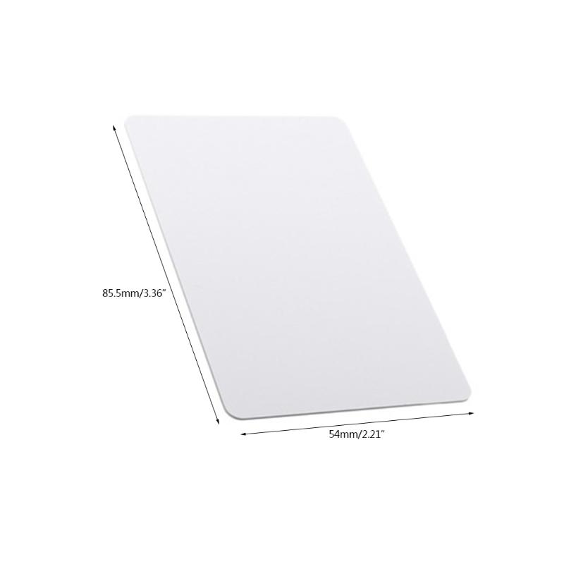 1 Set of 200 Pieces 215 Card Chip Waterproof Blank White PVC Cards Enabled Mobile Phones and Devices
