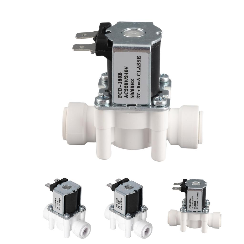Quick Connector Solenoid Valve Plastic Electric Solenoid Valve 3/8in Quick Connector Normally Closed Solenoids Valves