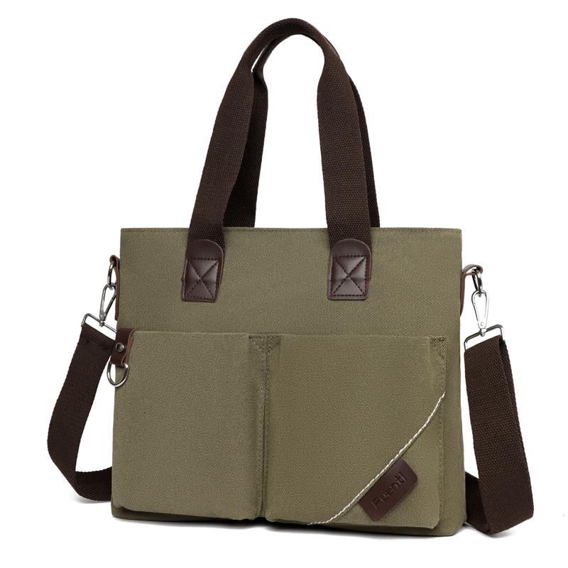 Pánské plátěné tašky přes rameno Casual Tote Cestování Pánská crossbody taška Luxusní tašky Messenger Móda Vysoce kvalitní kabelka