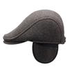 Middle-Aged and Elderly Winter Hat Men's Outdoor Coldproof Velvet Thick Advanced Cap Father's Ear Protection Duck Tongue Cotton Cap