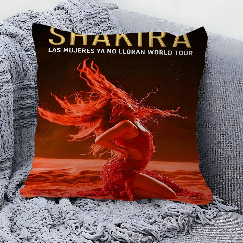 Singer S-shakira Pillow Gifts Home Office Furnishings Bedroom Sofa Car Cushion Cover Case 45x45cm