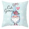 New Christmas Dwarf Pillow Cover Christmas Cute Dwarf Peach Skin Cushion Cover