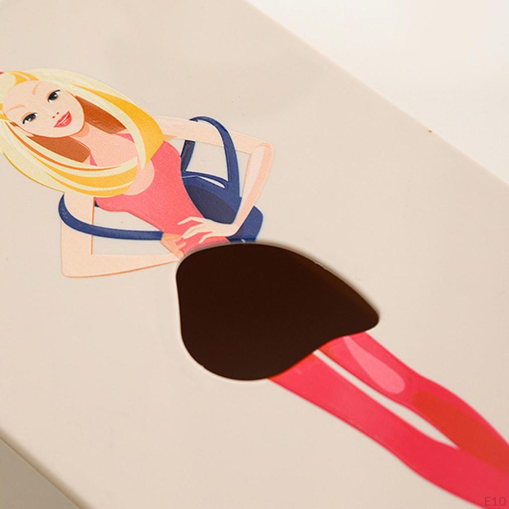 Box Decor Supplies Funny Retro Dispensive Lady Jirt for Dining Room Compt