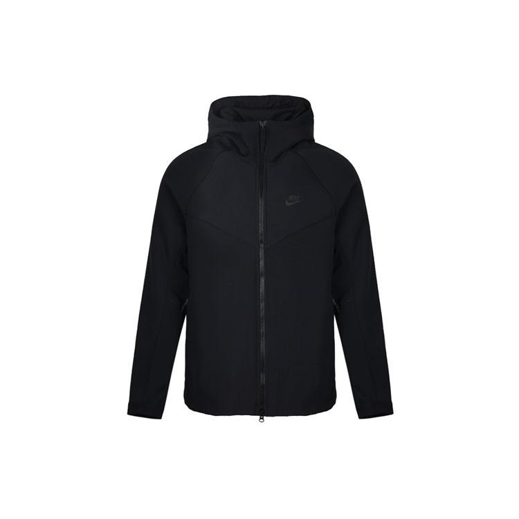 Nike Logo Printing Splicing Hooded Jacket Black Men s 928552-010 S