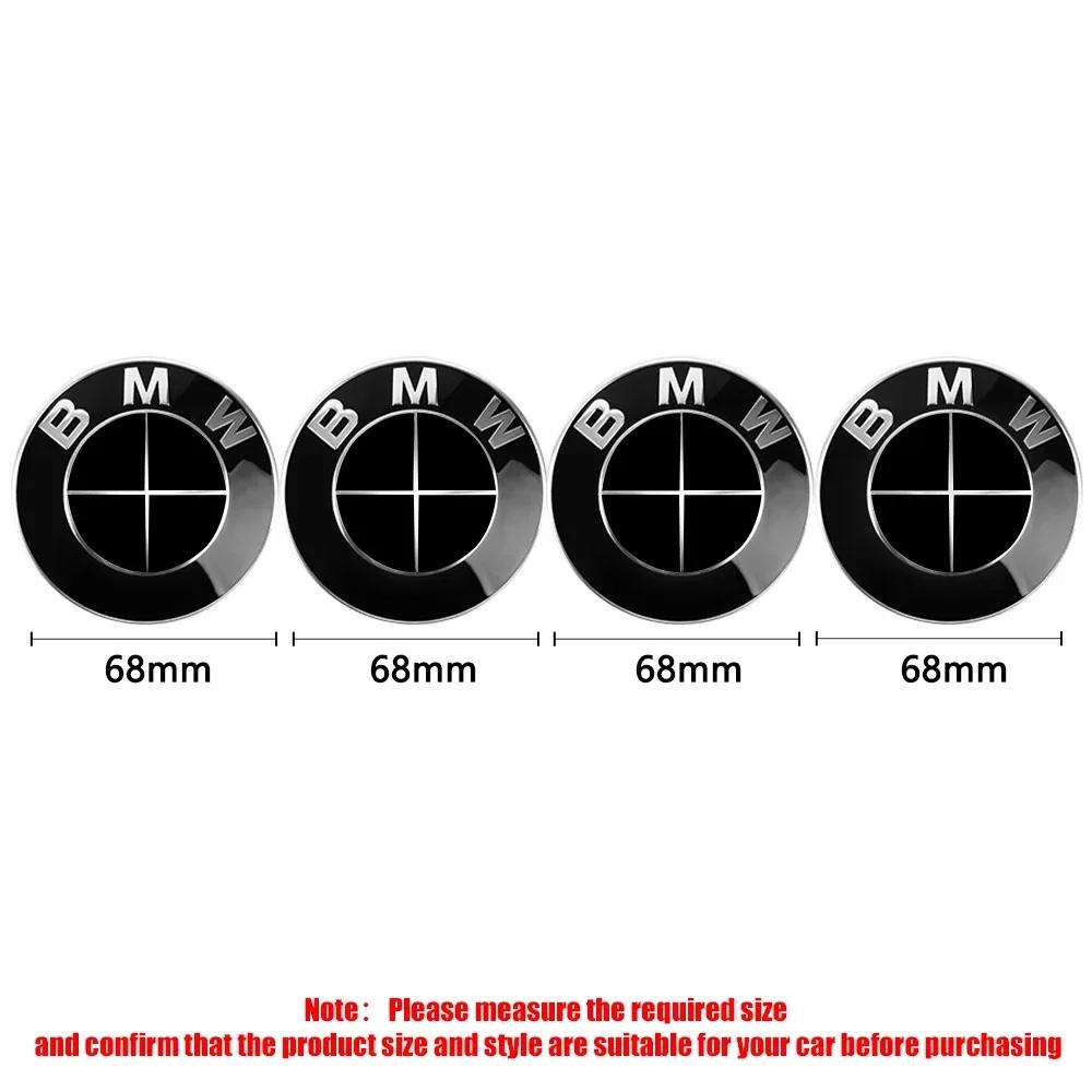 KSMH6 56/68mm Auto Hub Caps Car Wheel Center Cover Hubcaps Decoration Accessories for BMW 1 3 5 7 Series M M3 M5 M6 F01 F20 F10 X5 E36