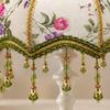 Lampshade with Bead Fringe Boho for Living Room, Cottage Decor