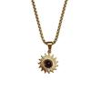 Men's Sunflower Titanium Necklace - Trendy, High-End, Versatile Accessory with American Style