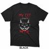 Meine Katze hört Metal Lustiges Katzenliebhaber Heavy Metal Humor T-Shirt