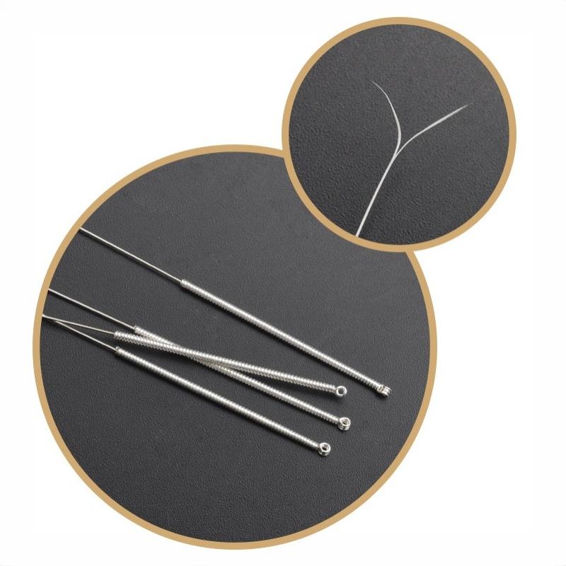5 Pcs Professional Ear Picking Tools Set With Soft Feather Tips Stainless Steel Handles For Salon Home Ear Care Use