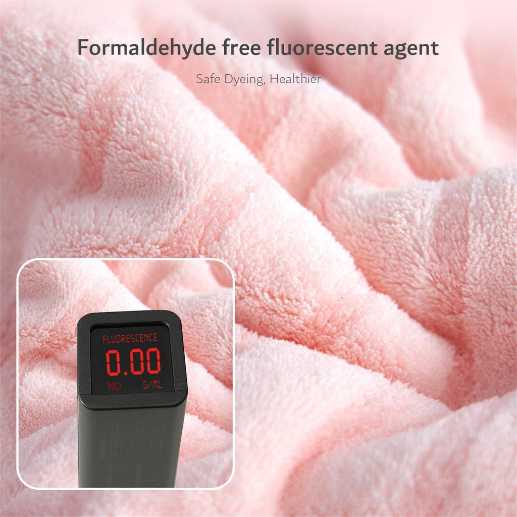 FASHION hibobi Coral Velvet Absorbent for Adults Face Towel Bath Set Soft Comfortable Bathroom,Water-absorbent and Not Easy to Shed