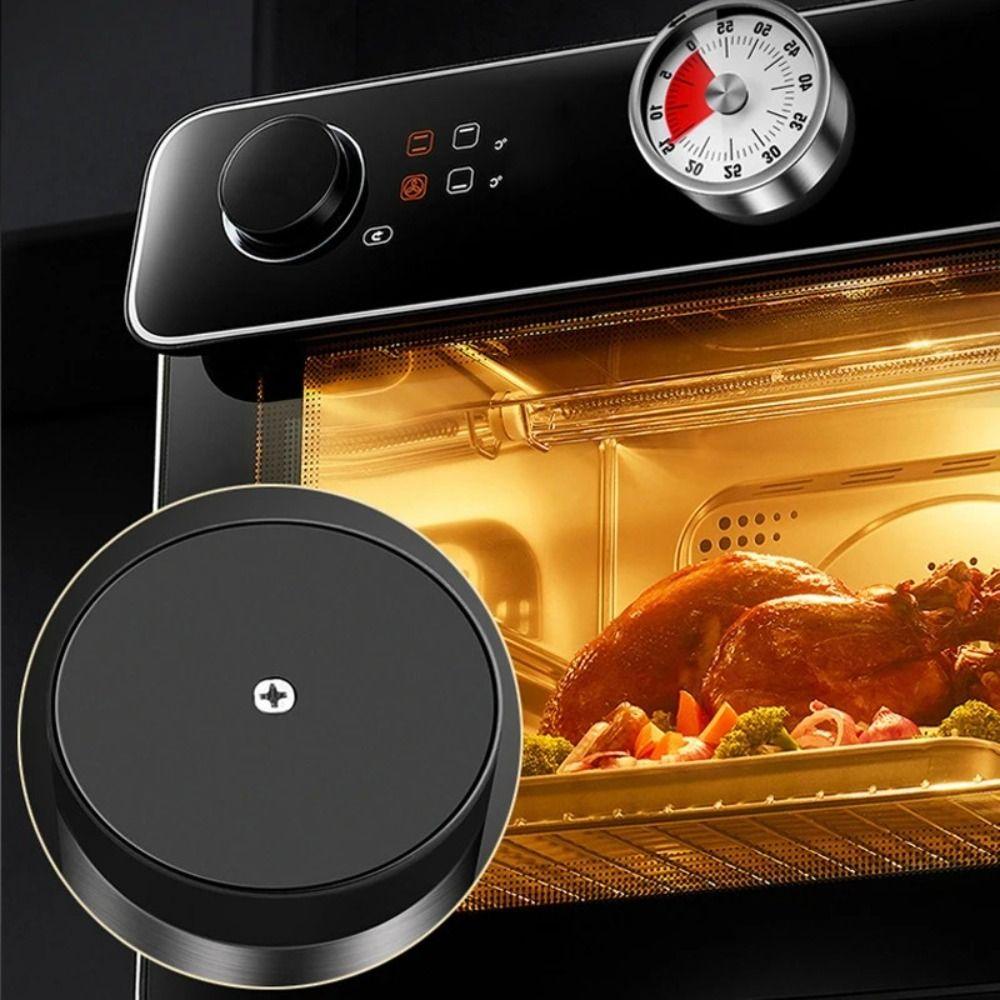 Magnetic Mechanical Timer Stainless Steel Alarm Clock Multifunctional Rotating Timer  Study